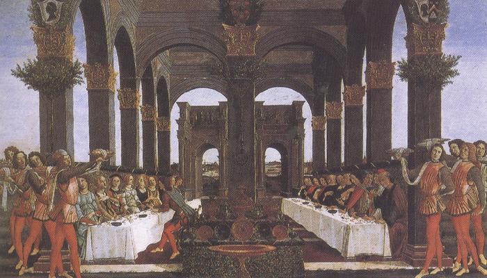 Sandro Botticelli Novella di Nastagio degli Onesti (mk36) Germany oil painting art